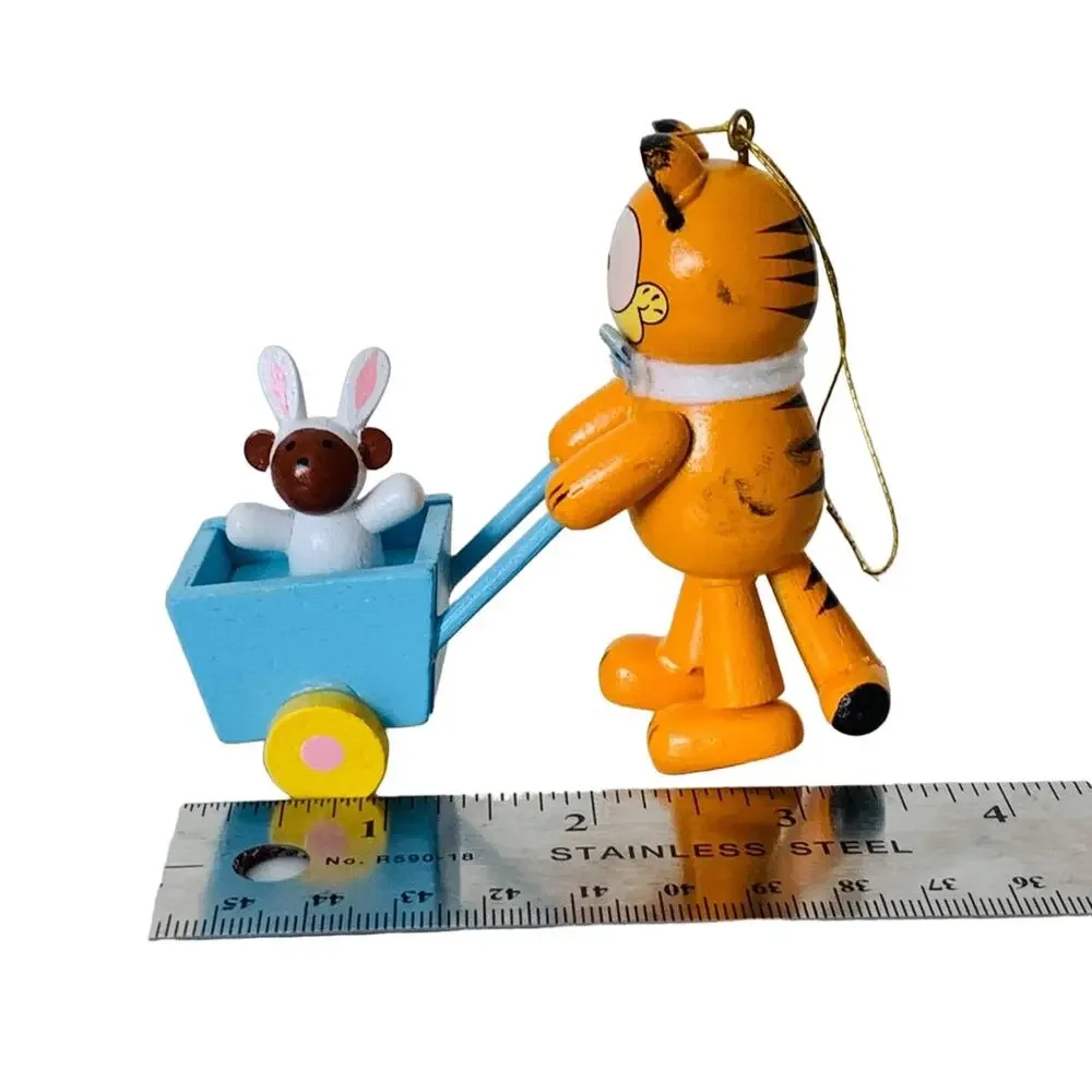 1981 Garfield Wooden Easter Ornament